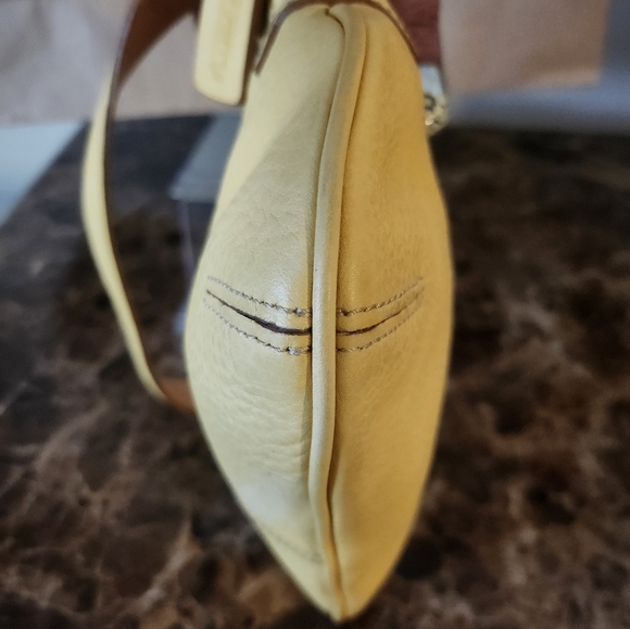 Coach Millbrook Demi Yellow Leather Shoulder Bag NWOT - Picture 14 of 16